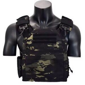 Quick Release 1000D Nylon Outdoor Survival Protection Vest-Breathable Mesh Pads